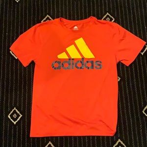 Orange Adidas short sleeve tee